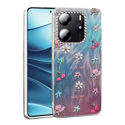 Durukar®   Redmi Note 14 4G Kılıf Blade Aynalı Desenli Kapak - Desen 4
