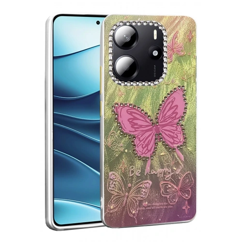 Durukar®   Redmi Note 14 4G Kılıf Blade Aynalı Desenli Kapak - Desen 5