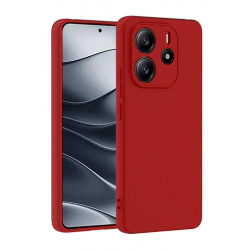Durukar®   Redmi Note 14 4G Kılıf First Silikon - Kırmızı