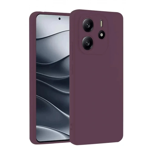 Durukar®   Redmi Note 14 4G Kılıf First Silikon - Mürdüm