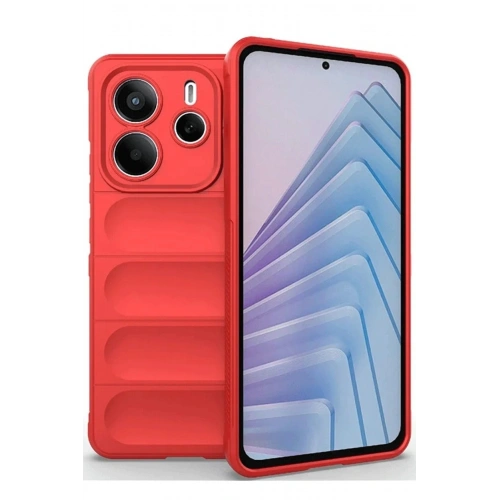 Durukar®   Redmi Note 14 4G Kılıf Optimum Silikon - Kırmızı