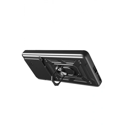 Durukar®   Redmi Note 14 4G Pars Lens Yüzüklü Silikon - Siyah