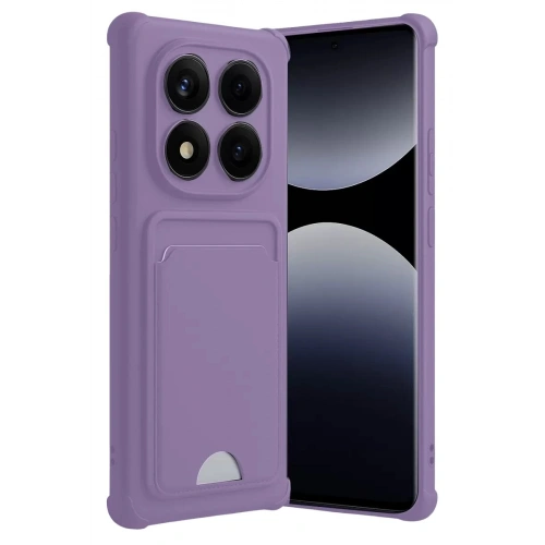 Durukar®   Redmi Note 14 Pro 4G Kelvin Kartvizitli Silikon - Lila