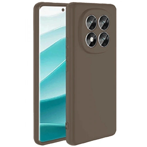 Durukar®   Redmi Note 14 Pro 4G Kılıf First Silikon - Kahverengi