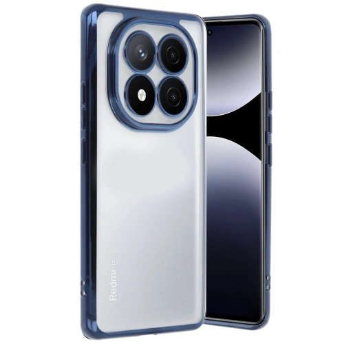 Durukar®   Redmi Note 14 Pro 4G Kılıf  Lensli Silikon - Lacivert