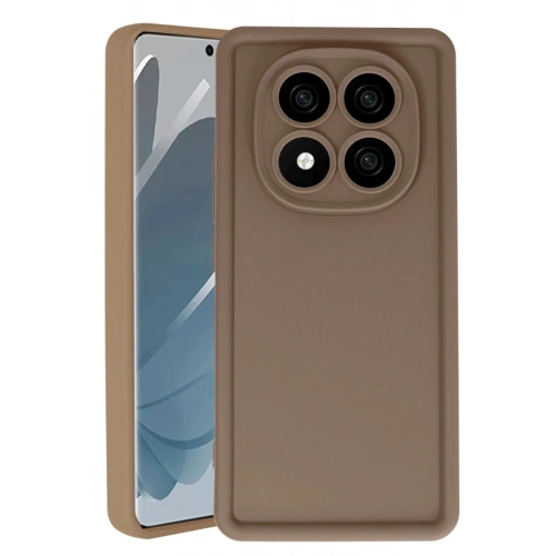 Durukar®   Redmi Note 14 Pro 4G Kılıf Viera Silikon - Kahverengi