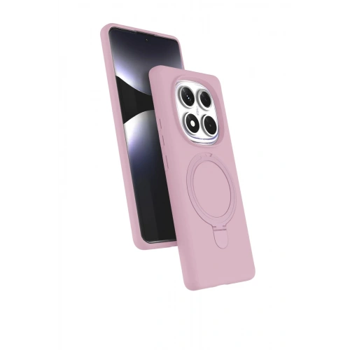 Durukar®   Redmi Note 14 Pro 4G Regal Magsafe Standlı Kapak - Açık Pembe