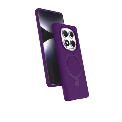 Durukar®   Redmi Note 14 Pro 4G Regal Magsafe Standlı Kapak - Derin Mor