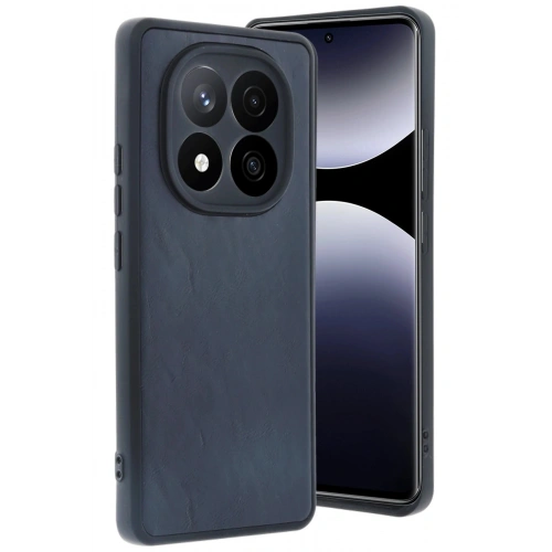 Durukar®   Redmi Note 14 Pro 5G Kılıf Aras Deri Kapak - Lacivert