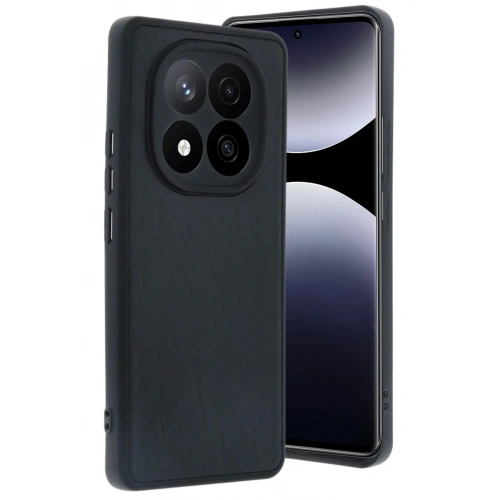 Durukar®   Redmi Note 14 Pro 5G Kılıf Aras Deri Kapak - Siyah