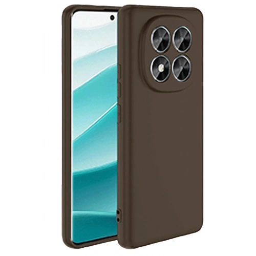 Durukar®   Redmi Note 14 Pro 5G Kılıf First Silikon - Kahverengi