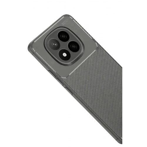 Durukar®   Redmi Note 14 Pro Plus Kılıf Auto Focus Karbon Kapak - Gri
