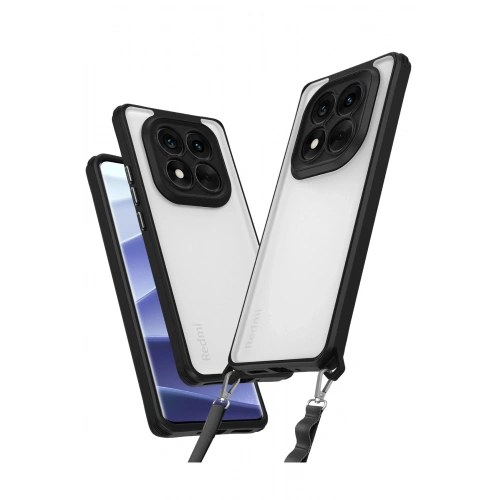 Durukar®   Redmi Note 14 Pro Plus Kılıf Penta Silikon Kılıf - Siyah