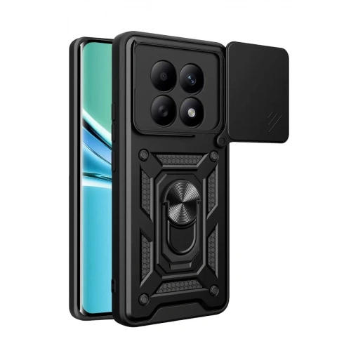 Durukar®   Redmi Note 15 4G Pars Lens Yüzüklü Silikon - Siyah