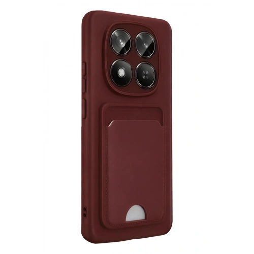 Durukar®   Redmi Note 15 Pro 5G Kelvin Kartvizitli Silikon - Bordo