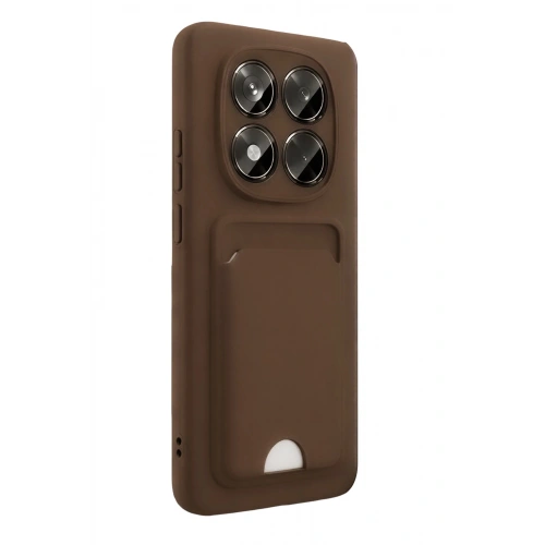 Durukar®   Redmi Note 15 Pro 5G Kelvin Kartvizitli Silikon - Kahverengi