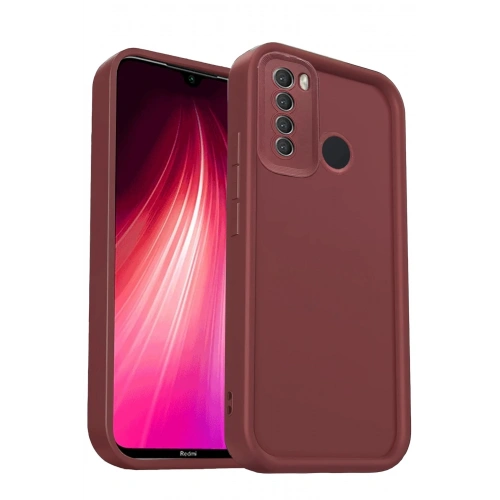 Durukar®   Redmi Note 8 Kılıf Viera Silikon - Bordo