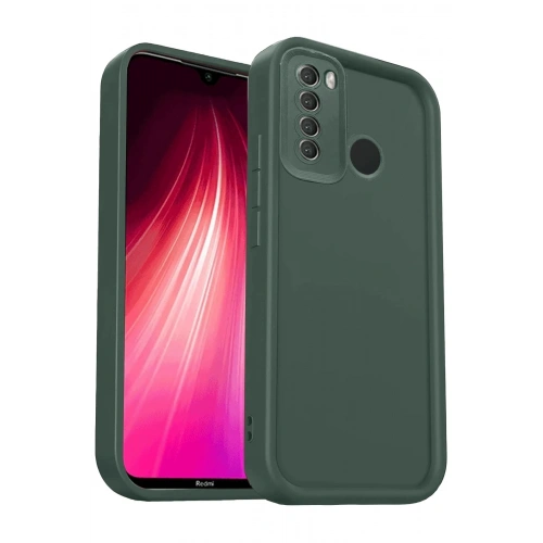 Durukar®   Redmi Note 8 Kılıf Viera Silikon - Koyu Yeşil