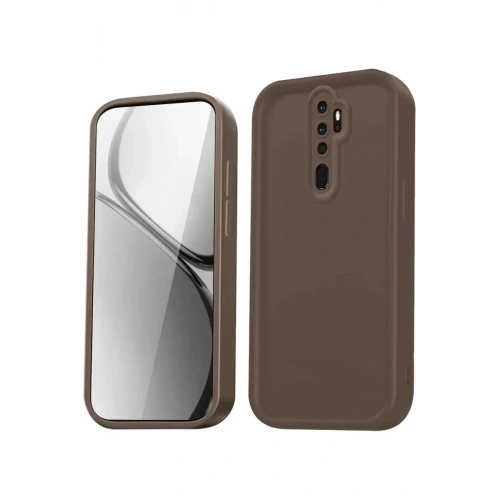 Durukar®   Redmi Note 8 Pro Kılıf Viera Silikon - Kahverengi