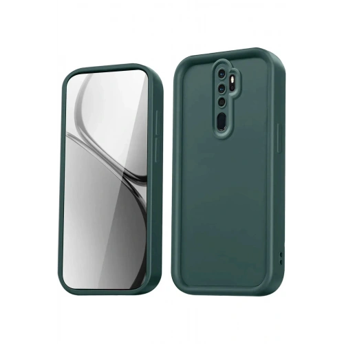Durukar®   Redmi Note 8 Pro Kılıf Viera Silikon - Koyu Yeşil
