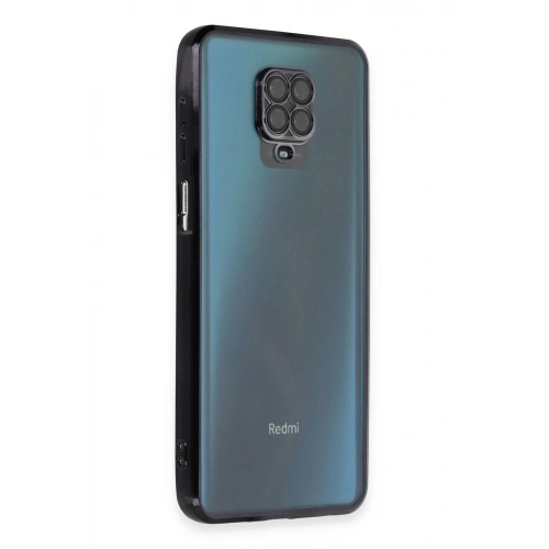 Durukar®   Redmi Note 9 Pro Kılıf  Lensli Silikon - Siyah