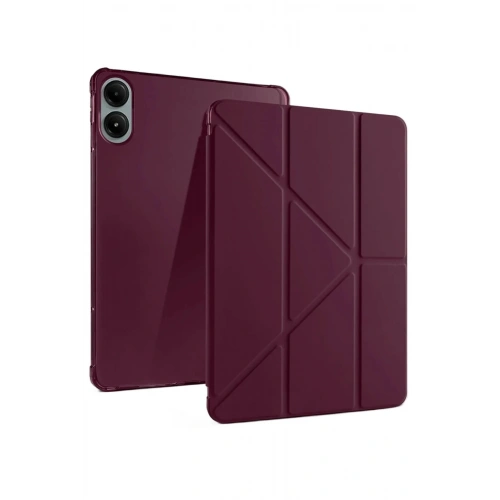 Durukar®   Redmi Pad Pro 12.1 Kılıf Kalemlikli Mars Tablet Kılıfı - Mürdüm