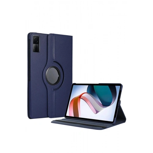 Durukar®   Redmi Pad SE 4G Kılıf 360 Tablet Deri Kılıf - Lacivert