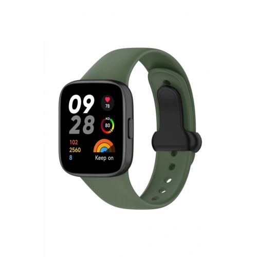 Durukar®   Redmi Watch 3 Origin Silikon Kordon - Koyu Yeşil