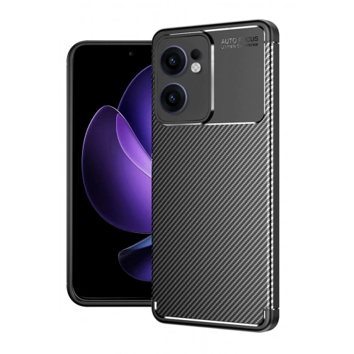 Durukar®   Reno 13F Kılıf Auto Focus Karbon Kapak - Siyah