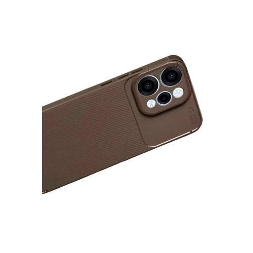 Durukar®   Reno 15 Auto Focus Karbon Kapak - Kahverengi
