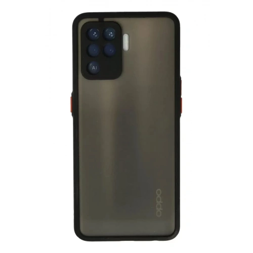 Durukar®   Reno 5 Lite Kılıf Montreal Silikon Kapak - Siyah