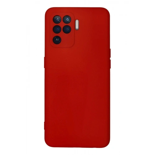 Durukar®   Reno 5 Lite Kılıf Nano içi Kadife Silikon - Kırmızı