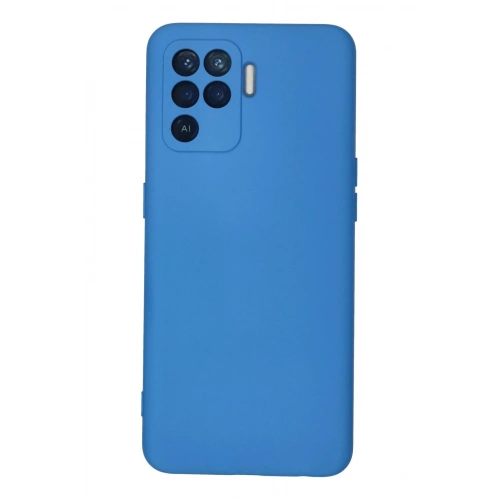 Durukar®   Reno 5 Lite Kılıf Nano içi Kadife Silikon - Mavi