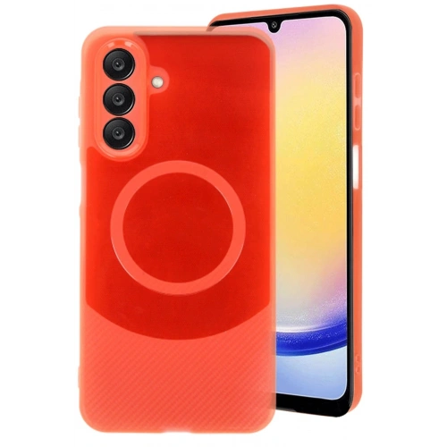 Durukar®  Samsung A16 5G Kılıf Maya Karbon Kapak - Kırmızı
