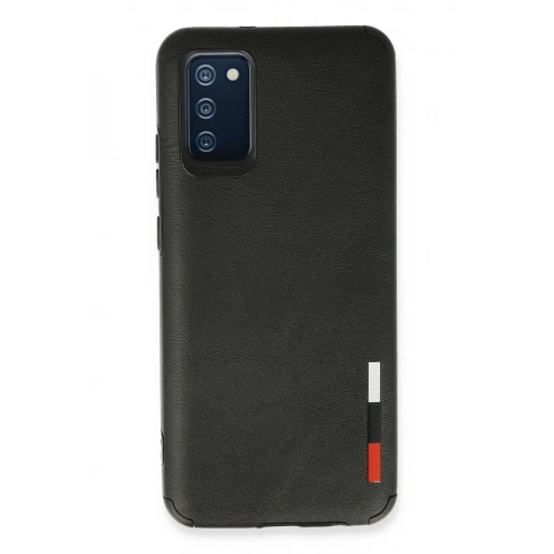 Durukar®  Samsung Galaxy A02S Kılıf Loop Deri Silikon - Siyah