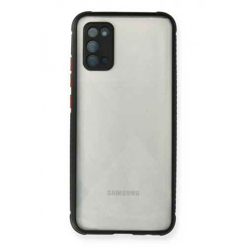 Durukar®  Samsung Galaxy A02S Kılıf Miami Şeffaf Silikon - Siyah