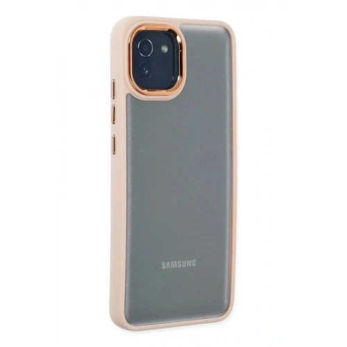 Durukar®  Samsung Galaxy A03 Kılıf Dora Kapak - Pudra