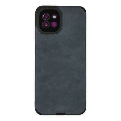 Durukar®  Samsung Galaxy A03 Kılıf Loop Deri Silikon - Lacivert