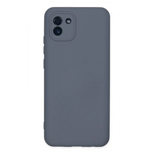 Durukar®  Samsung Galaxy A03 Kılıf Nano içi Kadife Silikon - Gri