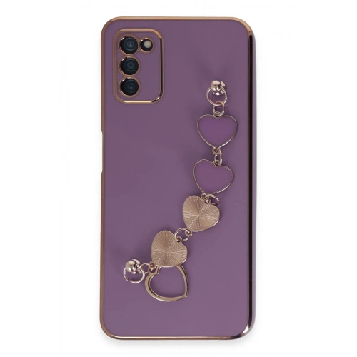Durukar®  Samsung Galaxy A03S Kılıf Esila Silikon - Mor