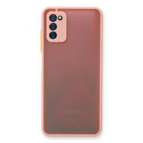 Durukar®  Samsung Galaxy A03S Kılıf Montreal Silikon Kapak - Pembe