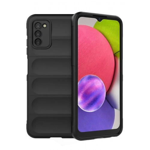 Durukar®  Samsung Galaxy A03S Kılıf Optimum Silikon - Siyah