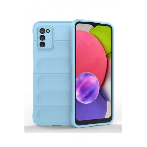 Durukar®  Samsung Galaxy A03S Kılıf Optimum Silikon - Sky Blue