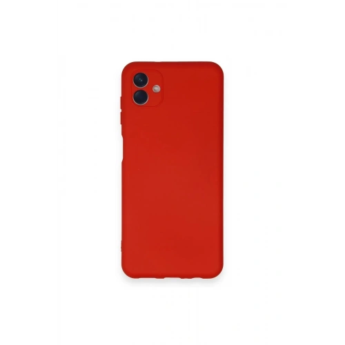 Durukar®  Samsung Galaxy A04 Kılıf Nano içi Kadife Silikon - Kırmızı