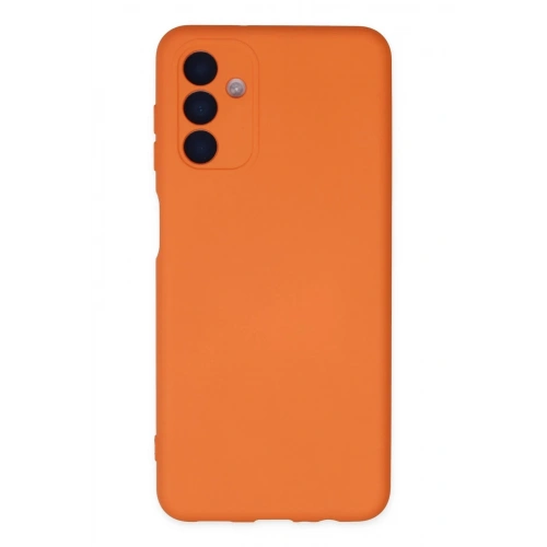 Durukar®  Samsung Galaxy A04S Kılıf Nano içi Kadife Silikon - Turuncu
