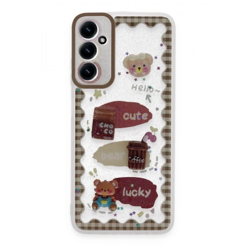 Durukar®  Samsung Galaxy A05S Kılıf Sweet Desenli Silikon Kapak - Şeffaf