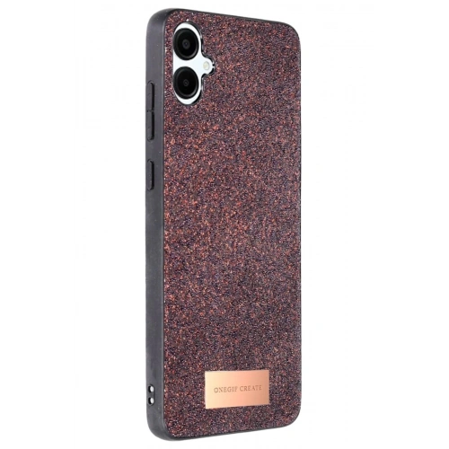 Durukar®  Samsung Galaxy A06 Bright Simli Kapak - Derin Mor