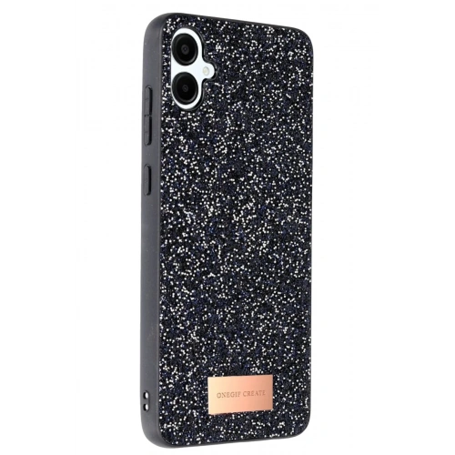 Durukar®  Samsung Galaxy A06 Bright Simli Kapak - Siyah