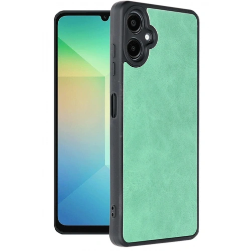 Durukar®  Samsung Galaxy A06 Kılıf Aras Deri Kapak - Koyu Yeşil