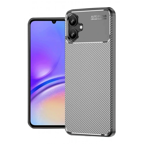 Durukar®  Samsung Galaxy A06 Kılıf Auto Focus Karbon Kapak - Gri